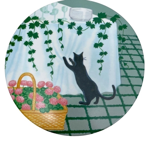 Cat Trivet Plate Vintage Melamine by Mebel Italy - Picture 5 of 11
